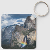 Waterval | Bridal Veil Herfsten Yosemite Californi Sleutelhanger (Achterkant)