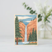 Waterval - Briefkaart (Staand voorkant)