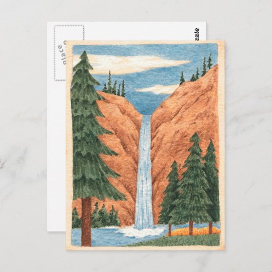 Waterval - Briefkaart (Voorkant / Achterkant)