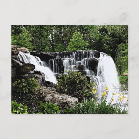 waterval briefkaart (Voorkant)
