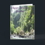 Waterval Broeder Verjaardag Kaart<br><div class="desc">Dit schilderachtig waterval afbeelding zal uw verjaardagsgroet extra spannend en speciaal maken. Het is terug naar de natuur scene zal de verbeelding te vangen en licht uw boodschap.</div>