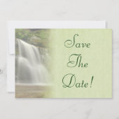 Waterval Bruiloft Save The Date Kaart (Voorkant)