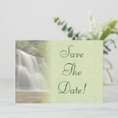 Waterval Bruiloft Save The Date Kaart (Staand voorkant)