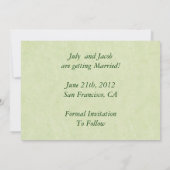 Waterval Bruiloft Save The Date Kaart (Achterkant)