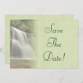 Waterval Bruiloft Save The Date Kaart (Voorkant / Achterkant)