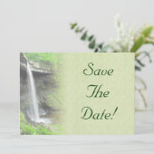 Waterval Bruiloft Save The Date Kaart (Staand voorkant)