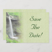 Waterval Bruiloft Save The Date Kaart (Voorkant / Achterkant)