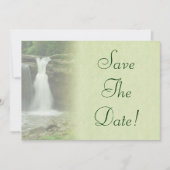 Waterval Bruiloft Save The Date Kaart (Voorkant)