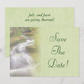 Waterval Bruiloft Save The Date Kaart (Voorkant / Achterkant)