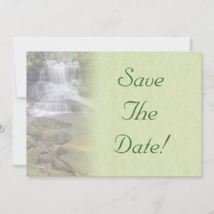 Waterval Bruiloft Save The Date Kaart