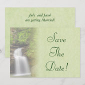 Waterval Bruiloft Save The Date Kaart (Voorkant / Achterkant)