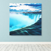 Waterval Canvas Afdruk (Insitu (Houten vloer))