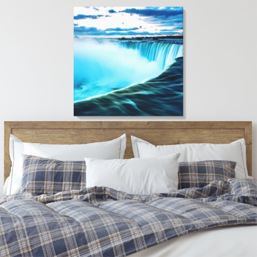 Waterval Canvas Afdruk (Insitu (Slaapkamer))