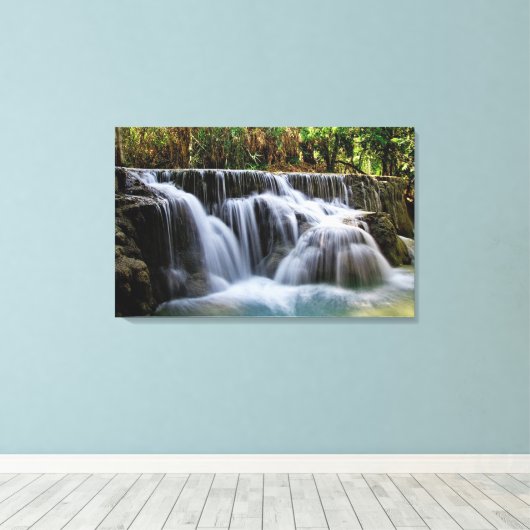Waterval Canvas Afdruk (Insitu (Houten vloer))