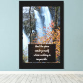 Waterval Canvas Afdruk (Insitu (Houten vloer))