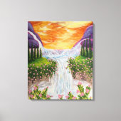 Waterval Canvas Afdruk (Voorkant)