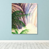 Waterval Canvas Afdruk (Insitu (Houten vloer))