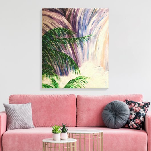 Waterval Canvas Afdruk (Insitu (Woonkamer))