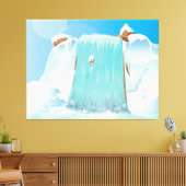 Waterval Canvas Afdruk (Insitu (Woonkamer))