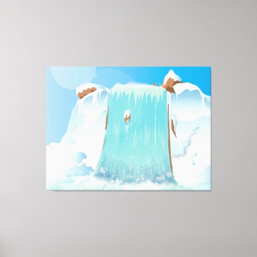 Waterval Canvas Afdruk (Voorkant)