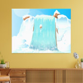 Waterval Canvas Afdruk (Insitu (Woonkamer))