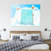 Waterval Canvas Afdruk (Insitu (Slaapkamer))