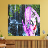 Waterval Canvas Afdruk (Insitu (Woonkamer))