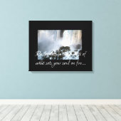 Waterval Canvas Afdruk (Insitu (Houten vloer))