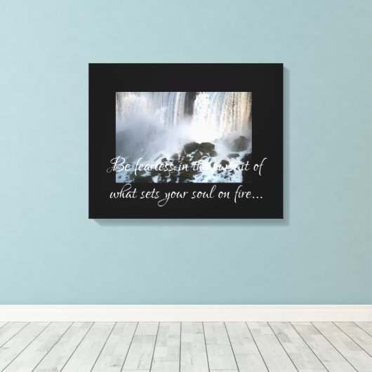 Waterval Canvas Afdruk (Insitu (Houten vloer))
