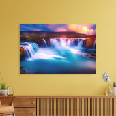 Waterval Canvas Afdruk (Insitu (Woonkamer))