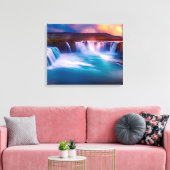 Waterval Canvas Afdruk (Insitu (Woonkamer))