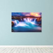 Waterval Canvas Afdruk (Insitu (Houten vloer))