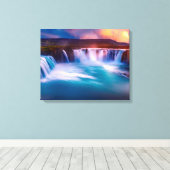 Waterval Canvas Afdruk (Insitu (Houten vloer))
