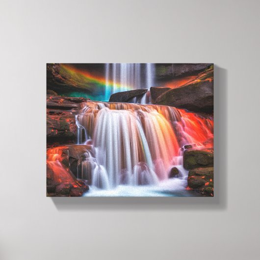 Waterval Canvas Afdruk (Voorkant)