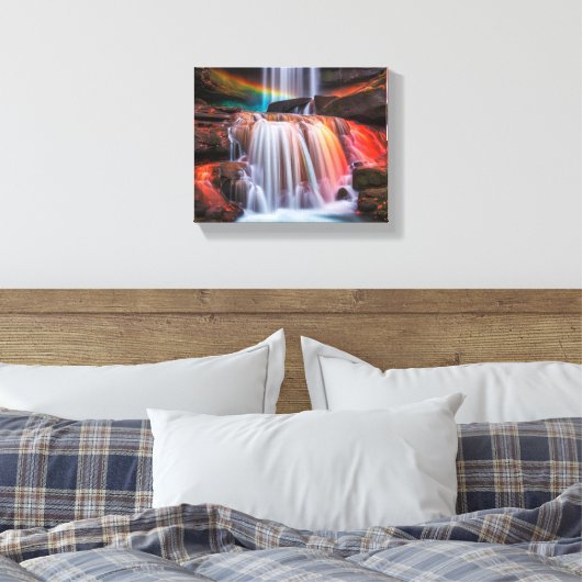 Waterval Canvas Afdruk (Insitu (Slaapkamer))