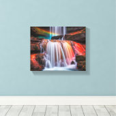 Waterval Canvas Afdruk (Insitu (Houten vloer))