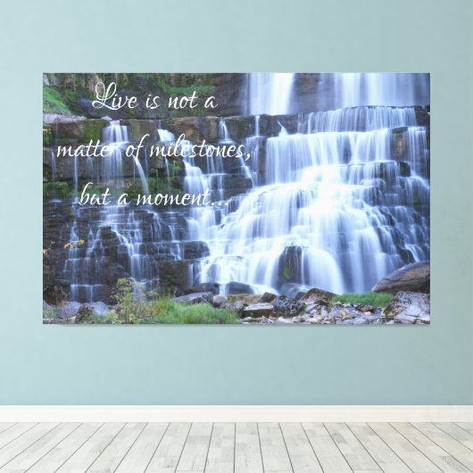Waterval Canvas Afdruk (Insitu (Houten vloer))