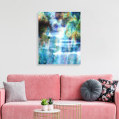 Waterval Canvas Afdruk (Insitu (Woonkamer))