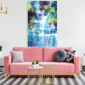 Waterval Canvas Afdruk (Insitu (Woonkamer))