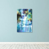 Waterval Canvas Afdruk (Insitu (Houten vloer))