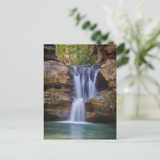 Waterval | Cedar-Herfsten, Ohio Briefkaart (Staand voorkant)