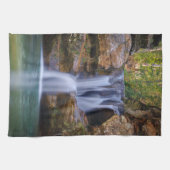 Waterval | Cedar-Herfsten, Ohio Theedoek (Horizontaal)