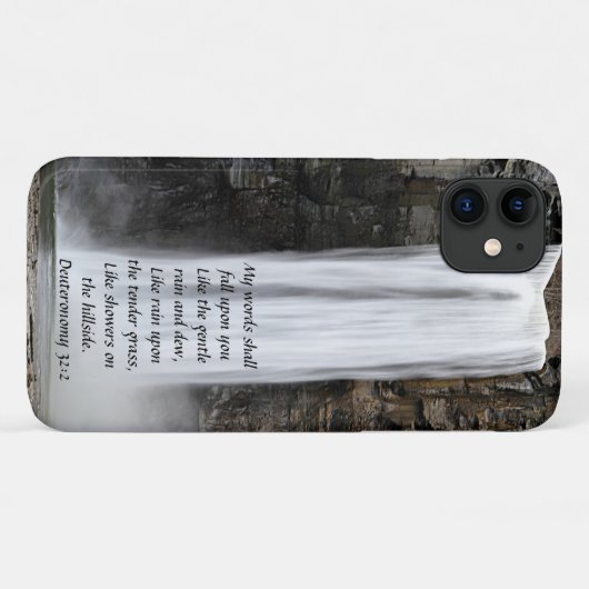 waterval Christelijke Iphone case (Achterkant (horizontaal))