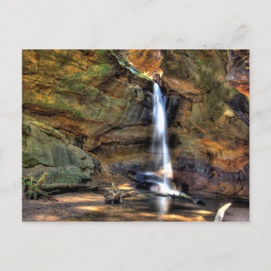 Waterval, Conkle's Hollow, Ohio Briefkaart (Voorkant)