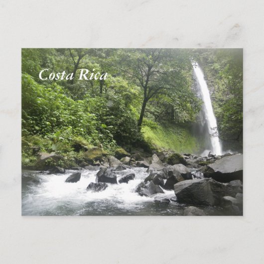 Waterval, Costa Rica Briefkaart (Voorkant)