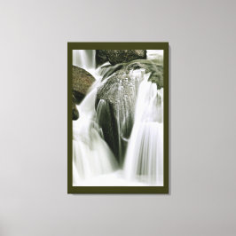 WATERVAL DETAIL IN SEPIA CANVAS AFDRUK