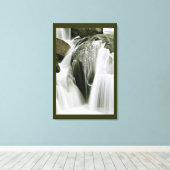 WATERVAL DETAIL IN SEPIA CANVAS AFDRUK (Insitu (Houten vloer))