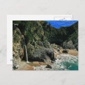 Waterval door het Zee Briefkaart (Voorkant / Achterkant)
