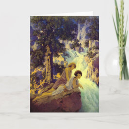 "Waterval", door Maxfield Parrish Kaart
