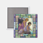 "Waterval", door Maxfield Parrish Magneet (Voorkant / Achterkant)